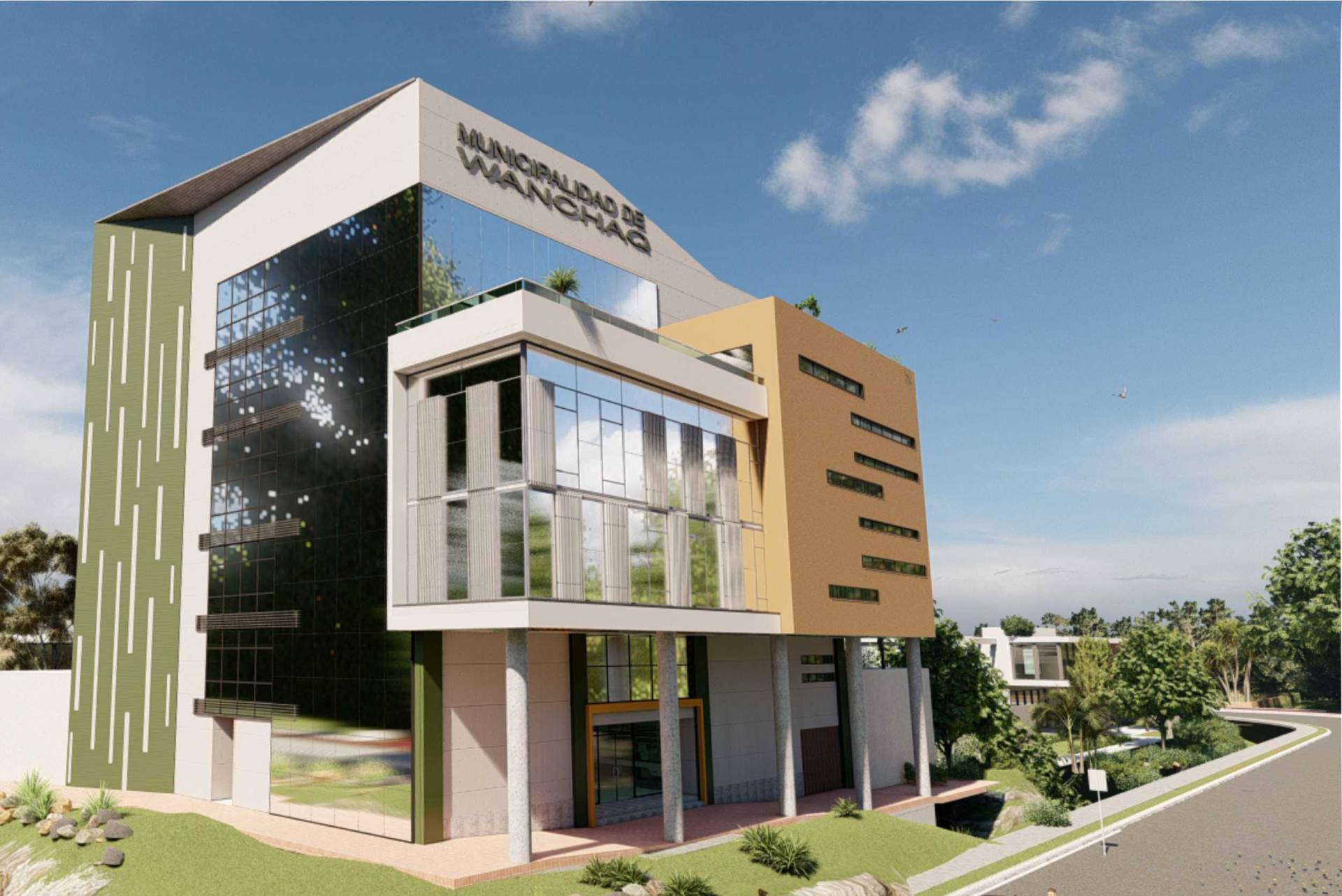 TORRE INSTITUCIONAL MUNICIPALIDAD DE WANCHAQ - OBRA EMBLEMÁTICA